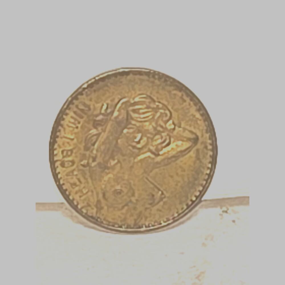 Vintage Heads or Tails Risque Flip Coin Adult Token Nude Woman 25mm